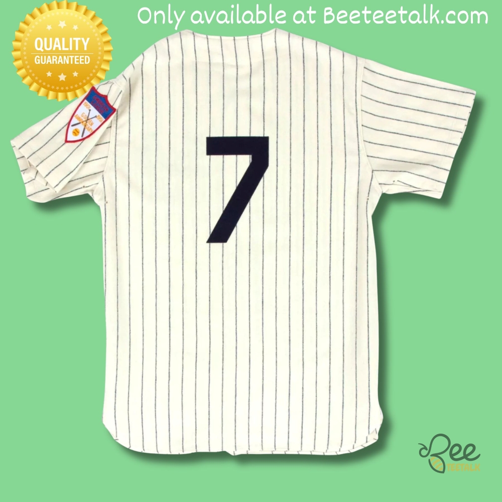 New Full Printed Mickey Mantle Ny Yankees Baseball Jersey No 7 7 New full printed Mickey Mantle NY Yankees Baseball Jersey No 7