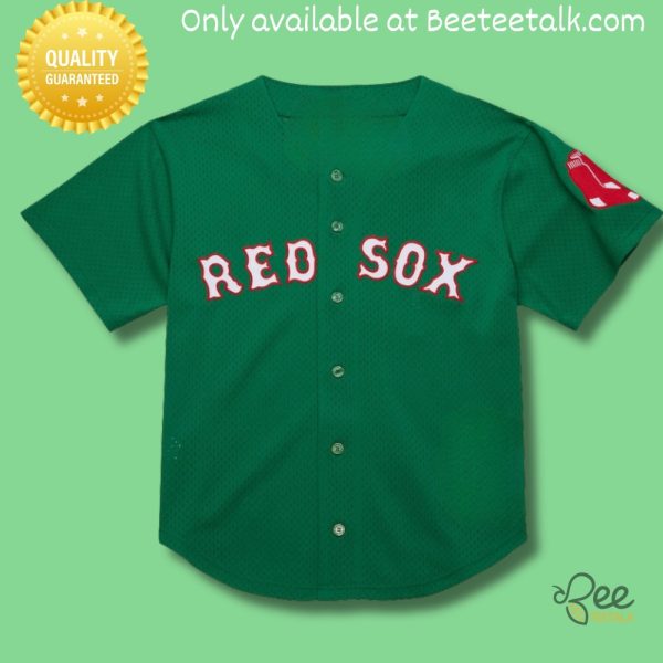 New full printed personalized boston red sox green cooperstown collection baseball jersey shirt beeteetalk 1