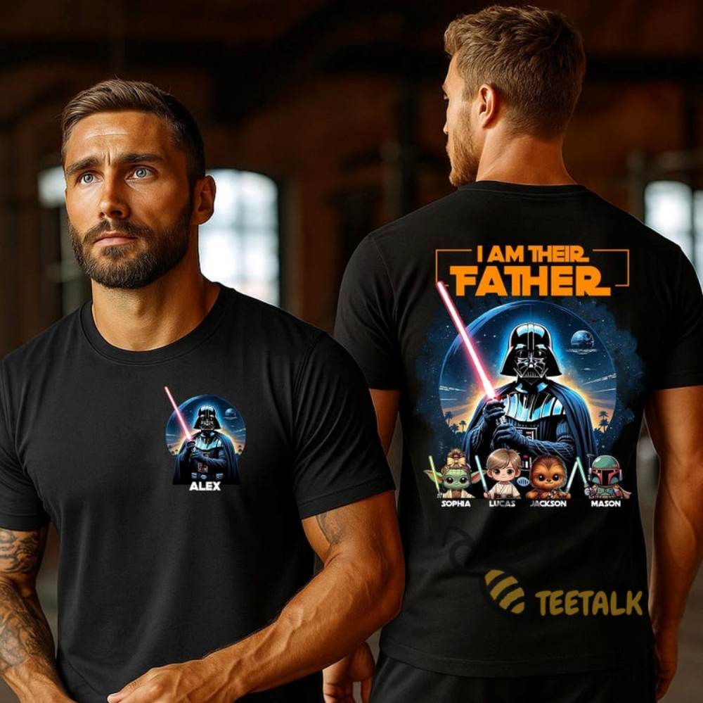 Personalized I Am Their Father Star Wars Shirt (enter your customization and option number(s) in customer note box) 8 Personalized I Am Their Father Star Wars Shirt