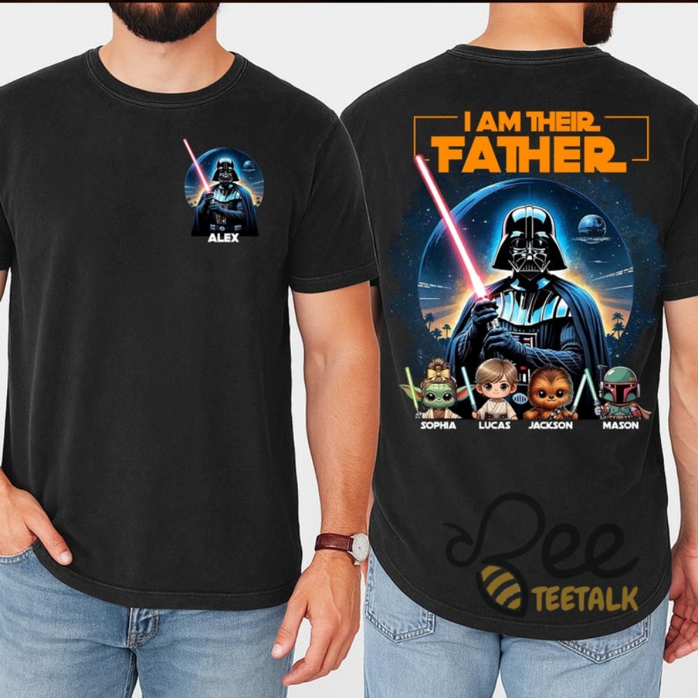 Personalized I Am Their Father Star Wars Shirt (enter your customization and option number(s) in customer note box) 9 Personalized I Am Their Father Star Wars Shirt