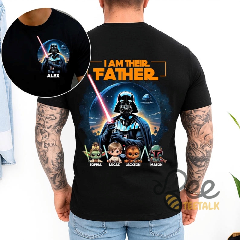 Personalized I Am Their Father Star Wars Shirt (enter your customization and option number(s) in customer note box) 10 Personalized I Am Their Father Star Wars Shirt