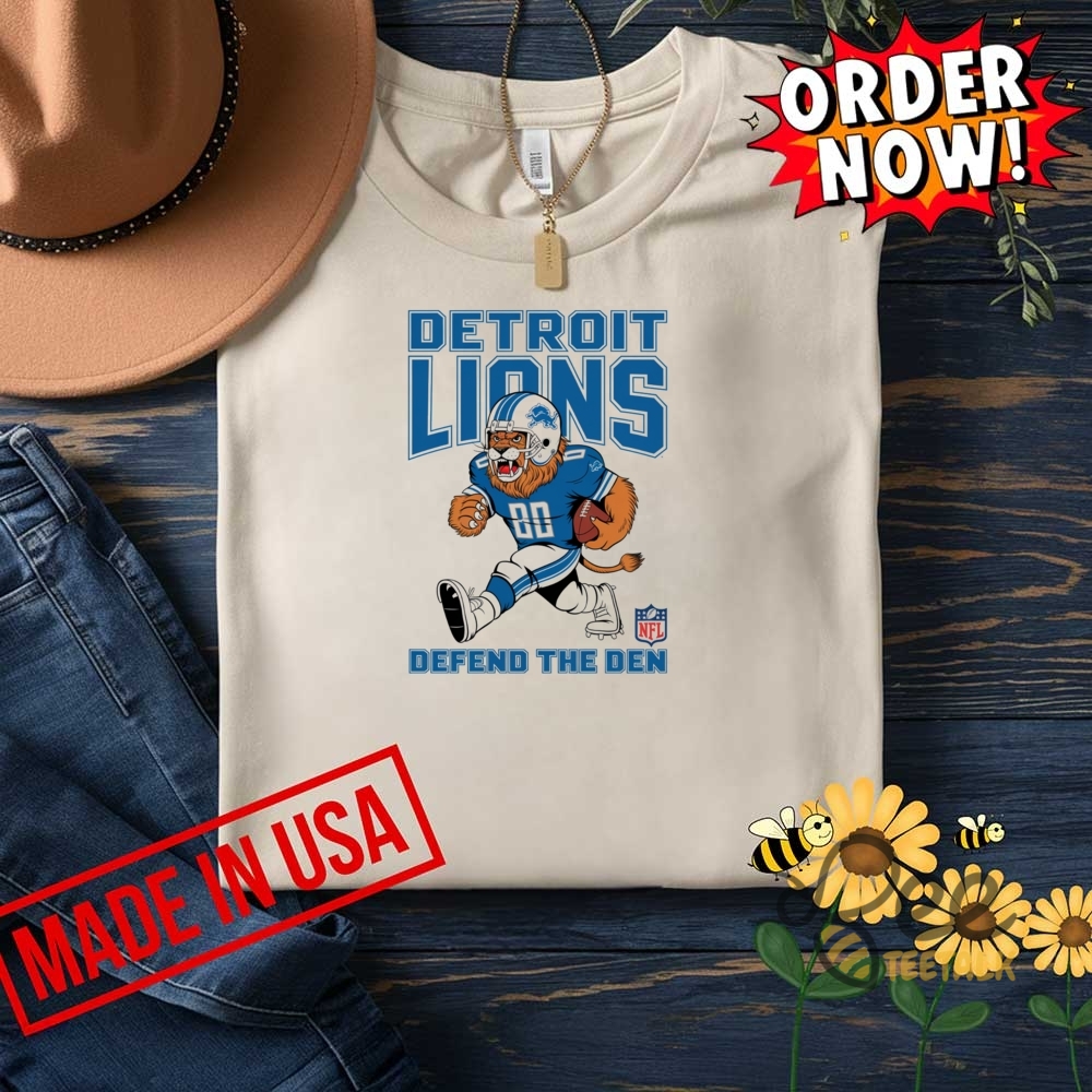 Detroit Lions Defend The Den Shirt 10 Detroit Lions defend the den shirt