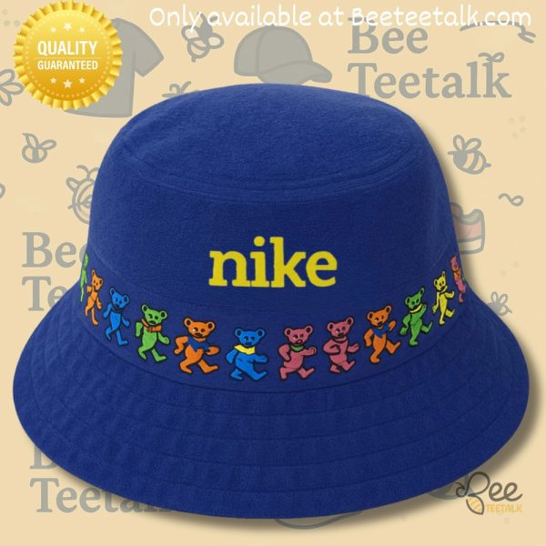 Nike grateful dead full printed bucket hat blue