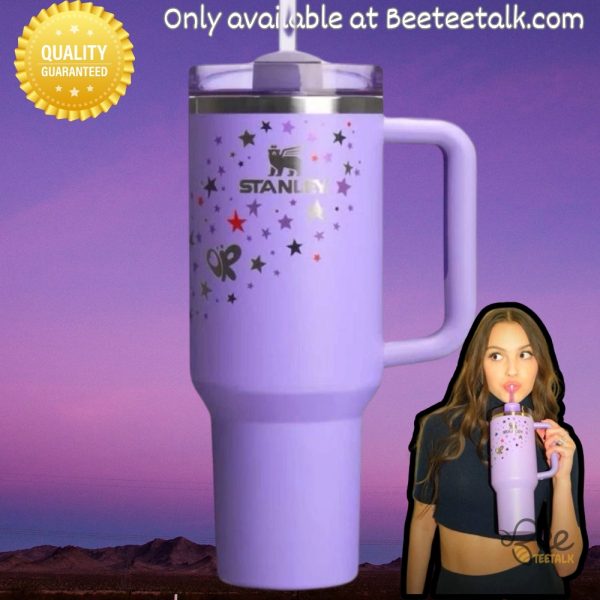 New olivia rodrigo stanley tumbler 40 oz dupe