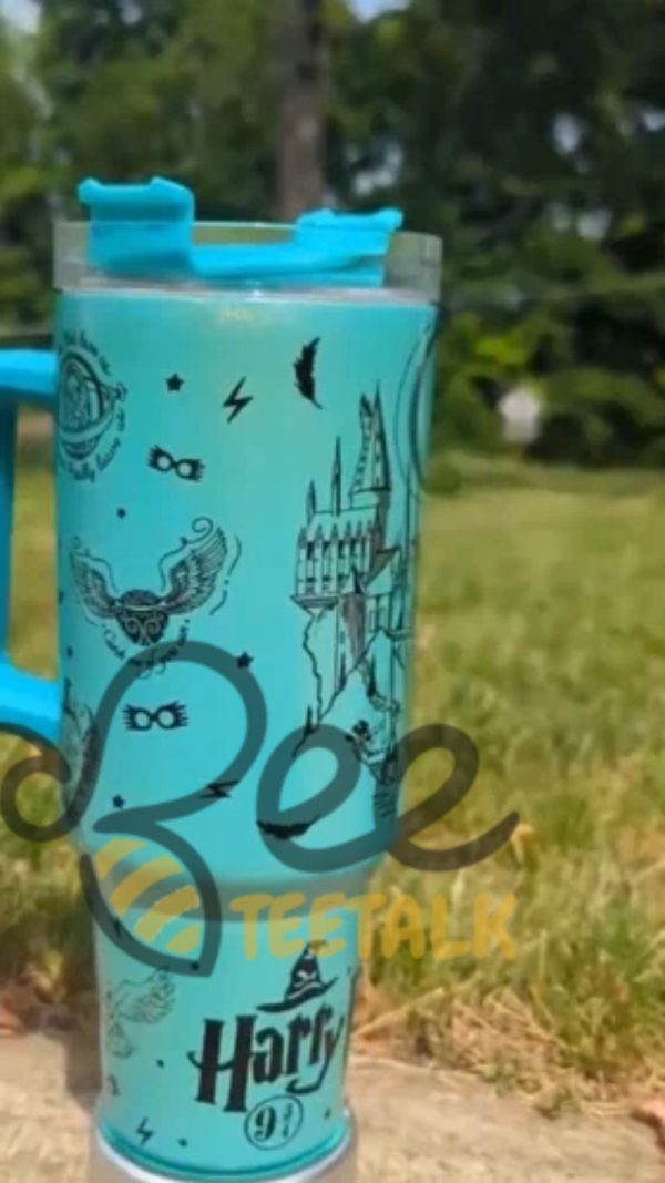 Harry potter 40oz tumbler stainless steel with handle
