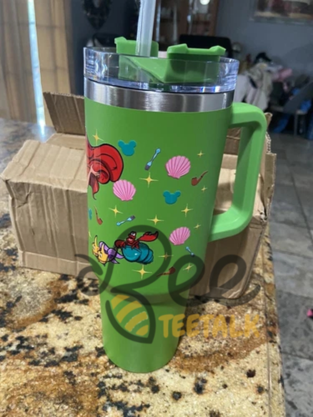 The Little Mermaid 40Oz Tumbler Stanley Dupe 14 The Little Mermaid 40oz tumbler Stanley Dupe