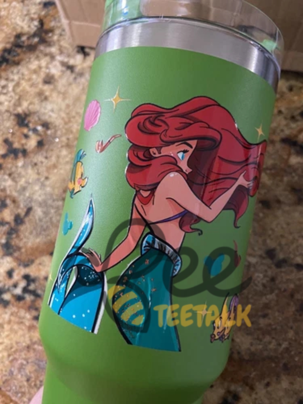The Little Mermaid 40Oz Tumbler Stanley Dupe 15 The Little Mermaid 40oz tumbler Stanley Dupe