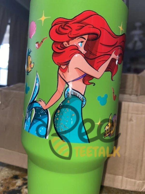 The little mermaid 40oz tumbler stanley dupe
