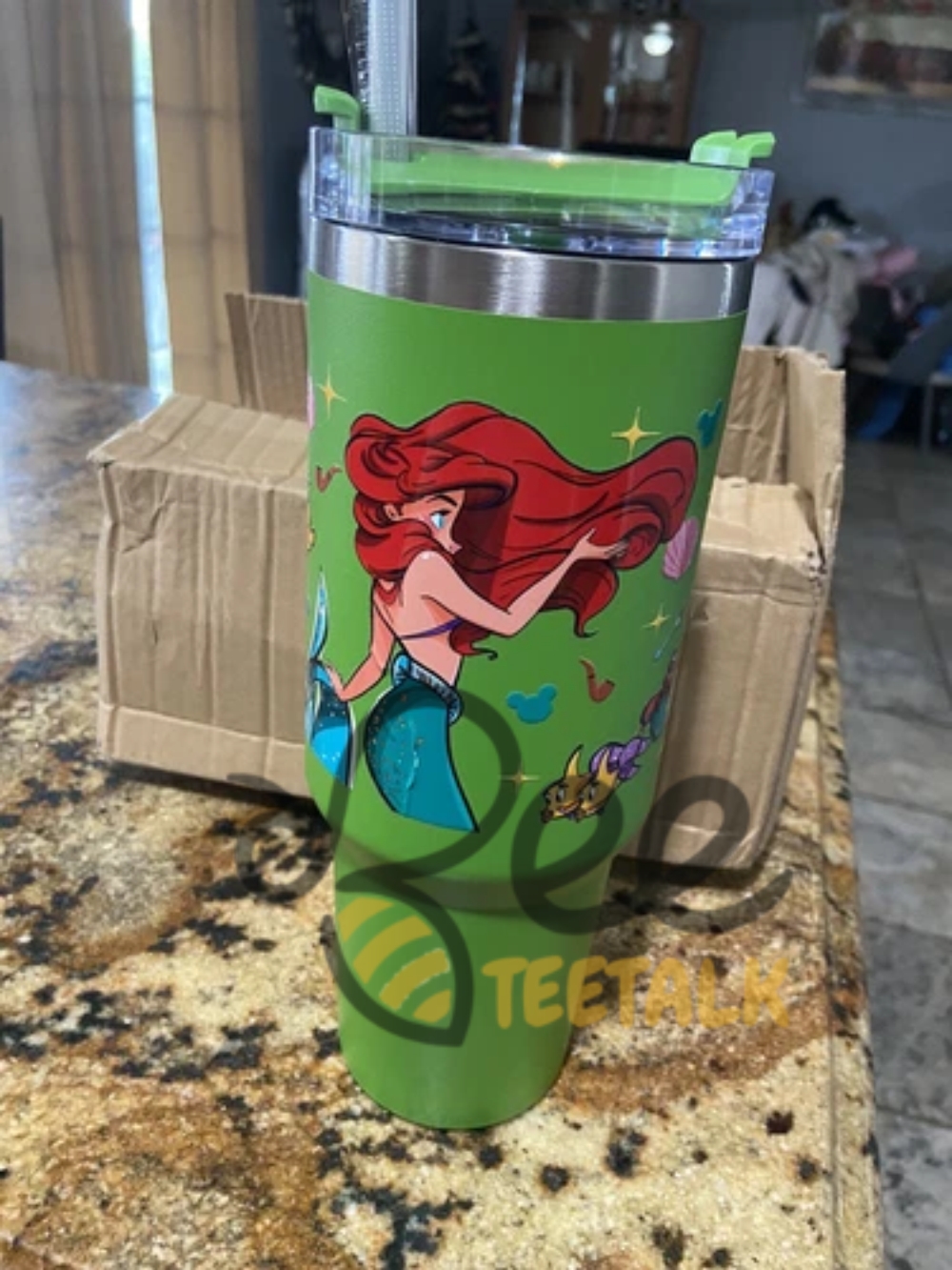 The Little Mermaid 40Oz Tumbler Stanley Dupe 22 The Little Mermaid 40oz tumbler Stanley Dupe