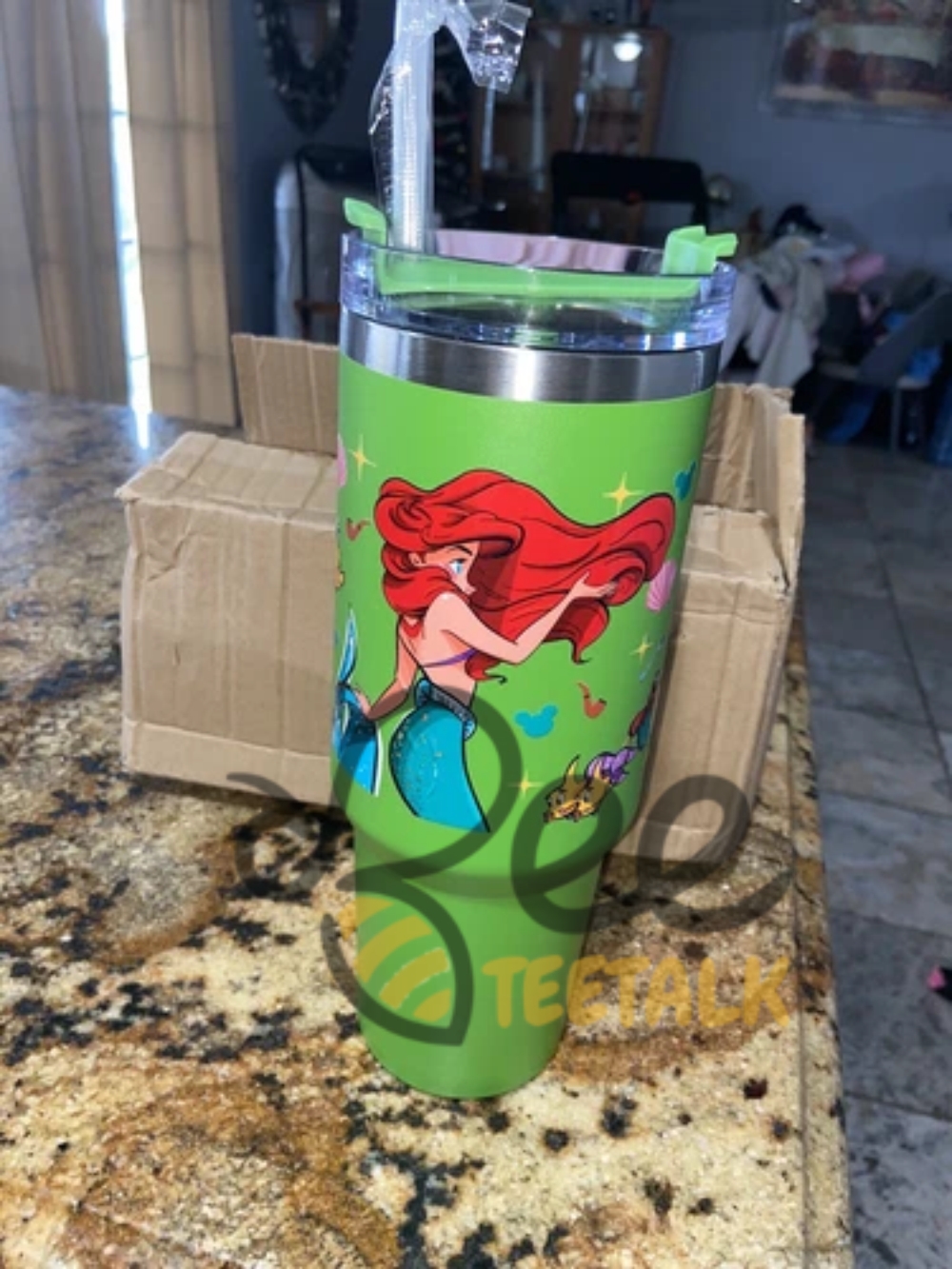 The Little Mermaid 40Oz Tumbler Stanley Dupe 23 The Little Mermaid 40oz tumbler Stanley Dupe