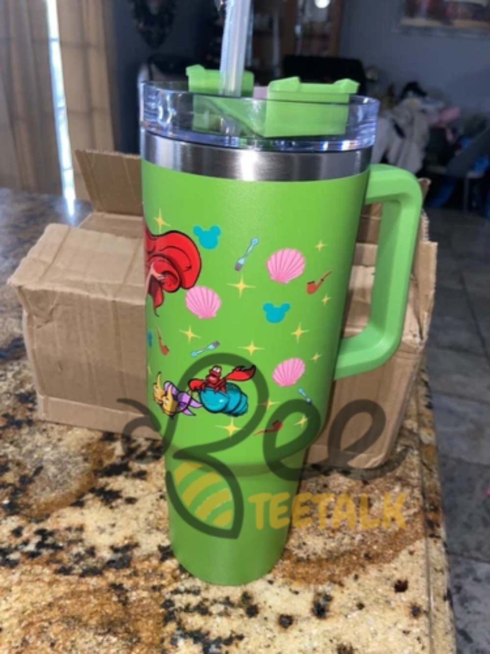 The Little Mermaid 40Oz Tumbler Stanley Dupe 24 The Little Mermaid 40oz tumbler Stanley Dupe