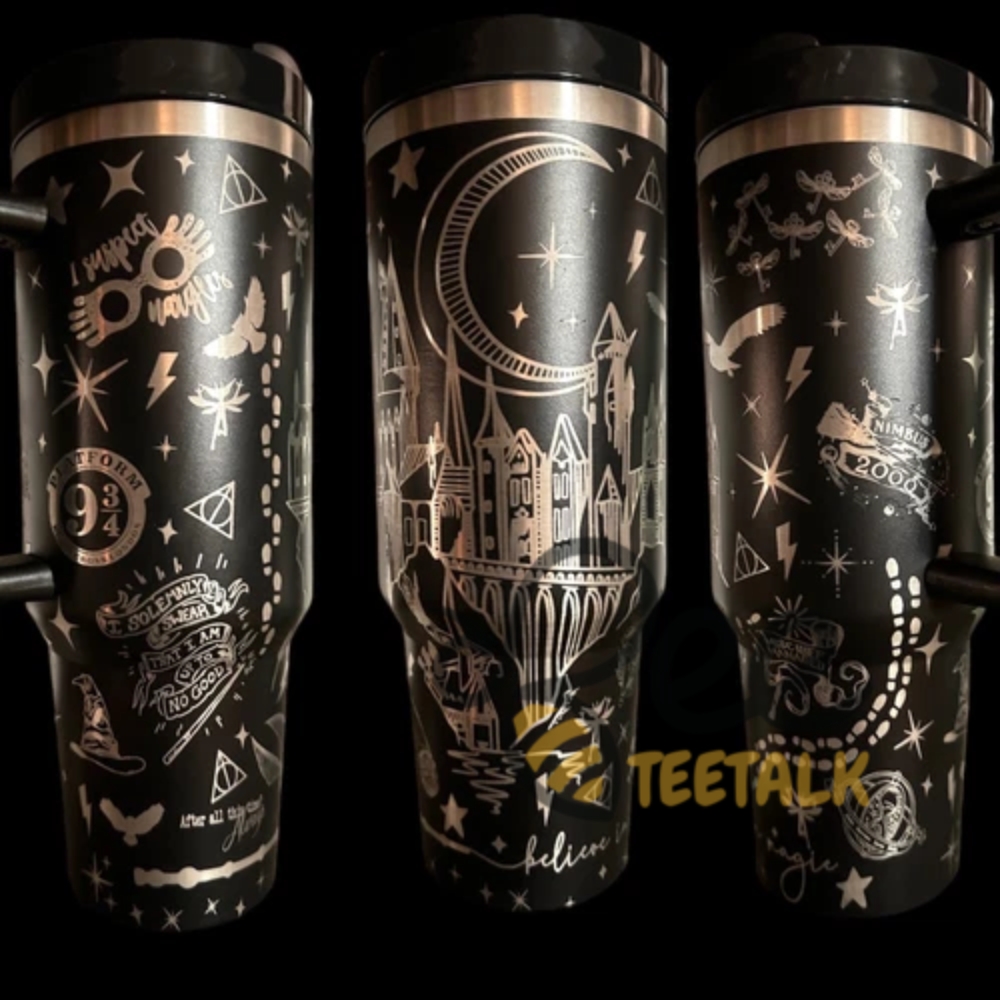 Harry Potter Laser Engraved 40Oz Golden Tumbler Stanley Dupe 12 Harry Potter Laser Engraved 40oz Golden Tumbler Stanley DUPE