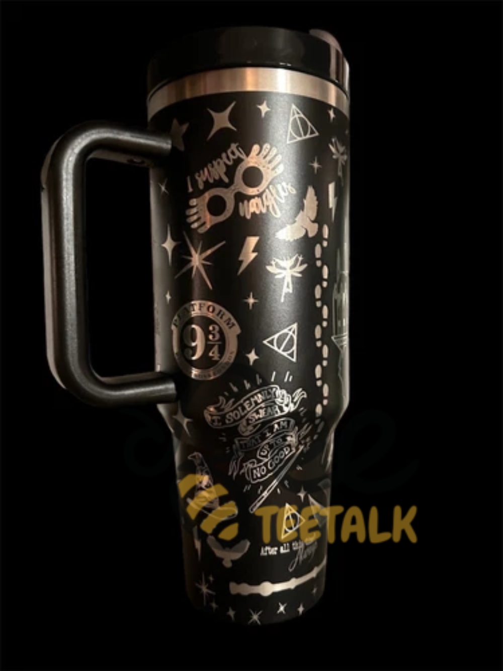 Harry Potter Laser Engraved 40Oz Golden Tumbler Stanley Dupe 13 Harry Potter Laser Engraved 40oz Golden Tumbler Stanley DUPE