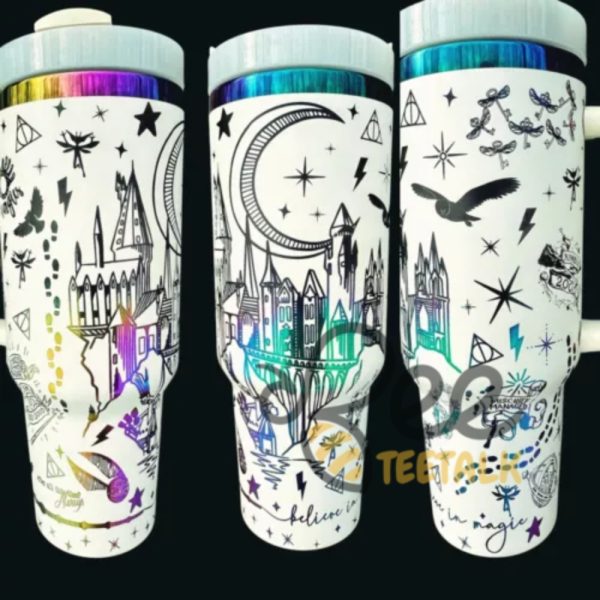 Harry potter laser engraved 40oz chroma tumbler stanley dupe