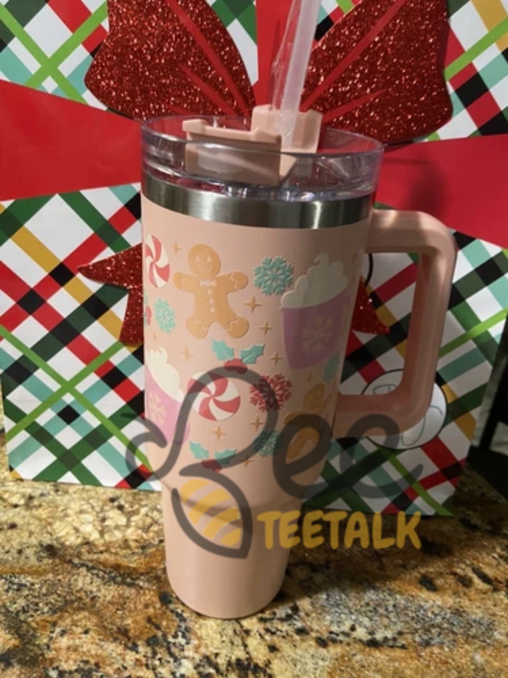 Gingerbread Man Christmas 40Oz Stanley Dupe Tumbler 11 Gingerbread Man Christmas 40oz Stanley Dupe Tumbler