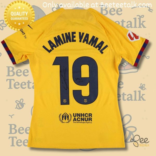 2024 lamine yamal game day fc barcelona fourth jersey shirt full printed replica beeteetalk 2
