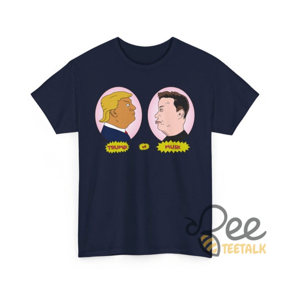 Trump Vs Musk Battle Shirt Beavis And Butthead Parody Elon Musk Donald Trump Tee 2025 15 Trump vs Musk Battle Shirt Beavis and Butthead Parody Elon Musk Donald Trump Tee 2025