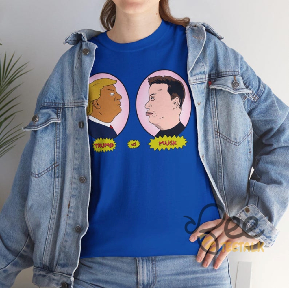 Trump Vs Musk Battle Shirt Beavis And Butthead Parody Elon Musk Donald Trump Tee 2025 19 Trump vs Musk Battle Shirt Beavis and Butthead Parody Elon Musk Donald Trump Tee 2025