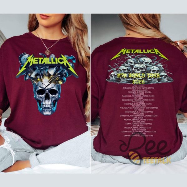 M72 metallica shirt world tour tee