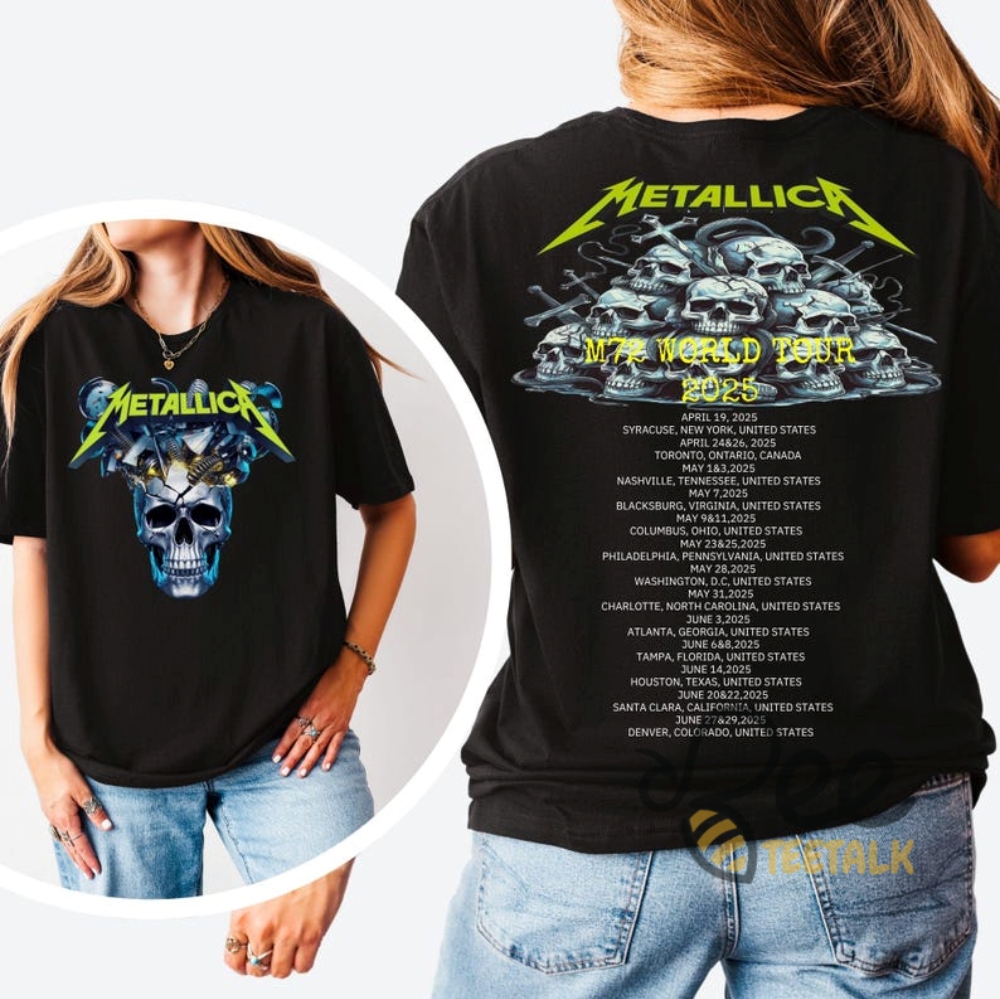 M72 Metallica Shirt World Tour Tee 15 M72 Metallica Shirt World Tour Tee