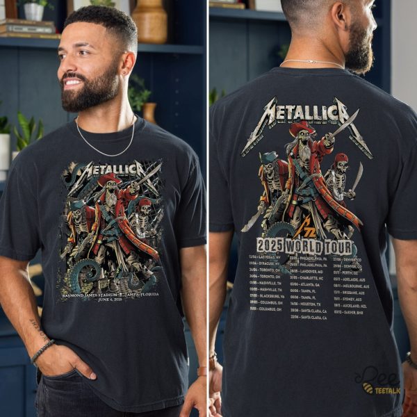 Metallica m72 tour tonight in tampa concert shirt 2025