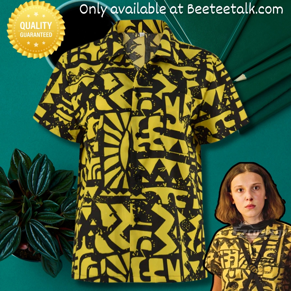 Stranger Things Cosplay Costume Season 3 Eleven Hawaiian Shirt 2 Stranger Things Cosplay costume Season 3 Eleven Hawaiian Shirt