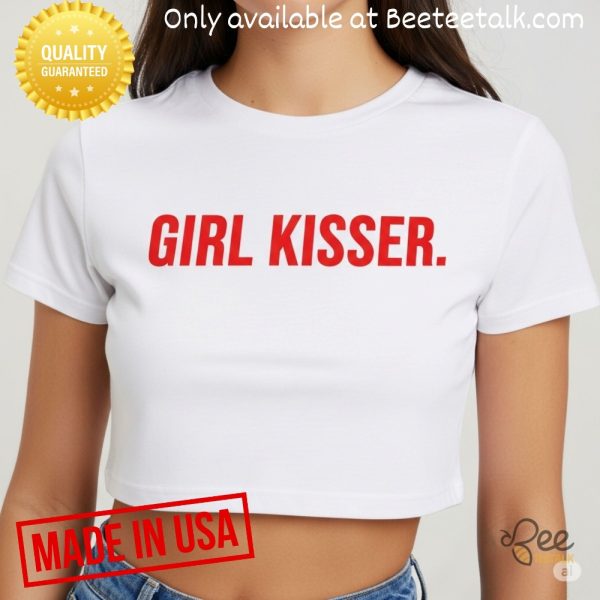 Lesbian pride baby tee funny girl kisser lgbtq shirt for women