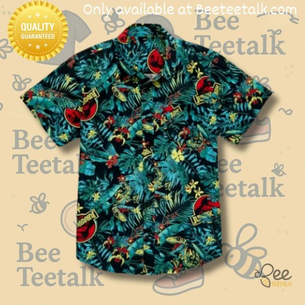 Reprinted jurassic park hawaiian shirt