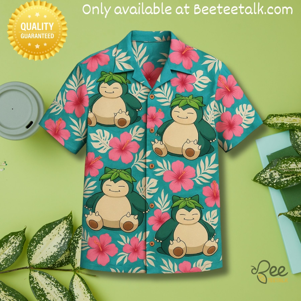 Pokemon Snorlax Summer Hawaiian Shirt 5 Pokemon Snorlax Summer Hawaiian Shirt