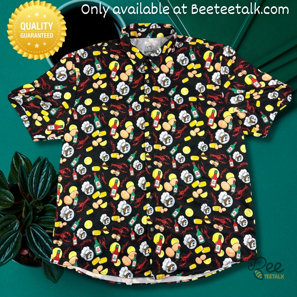 Crawfish Boil Black Hot Sauce Corn Cajun Buc Ees Hawaiian Shirt 4 Crawfish Boil Black Hot Sauce Corn Cajun Buc ees Hawaiian Shirt