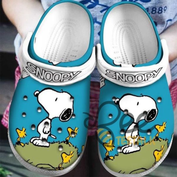Snoopy flower and grass clogs