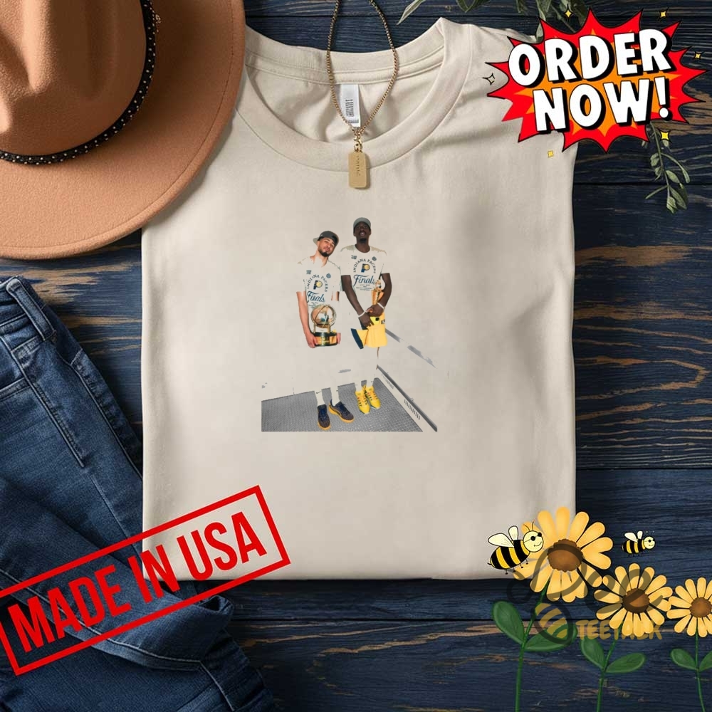 Tyrese Haliburton And Pascal Siakam Champs 2025 Pacers Shirt 10 Tyrese Haliburton And Pascal Siakam Champs 2025 Pacers Shirt