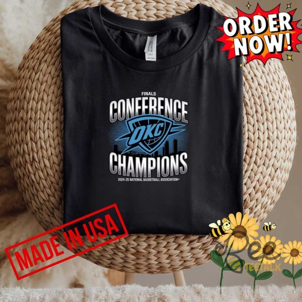 Final conference champions 2025 okc thunder shirt
