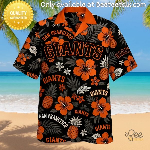 Tropical wave sanfrancisco giants full printed hawaiian shirt