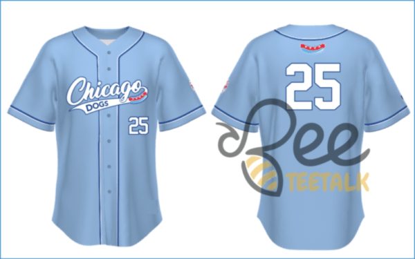 New chicago dogs opening night baseball jersey shirt giveaway 5 9 2025 reprinted beeteetalk 2