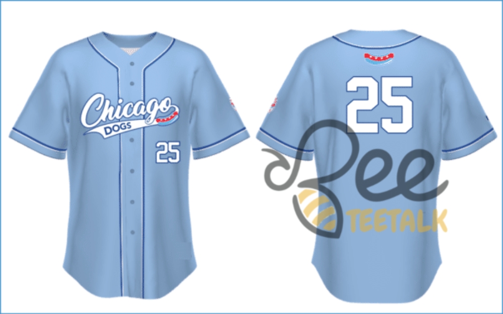 New Chicago Dogs Opening Night Baseball Jersey Shirt Giveaway 5 9 2025 Reprinted 4 NEW Chicago Dogs Opening Night Baseball Jersey Shirt Giveaway 5/9/2025 Reprinted