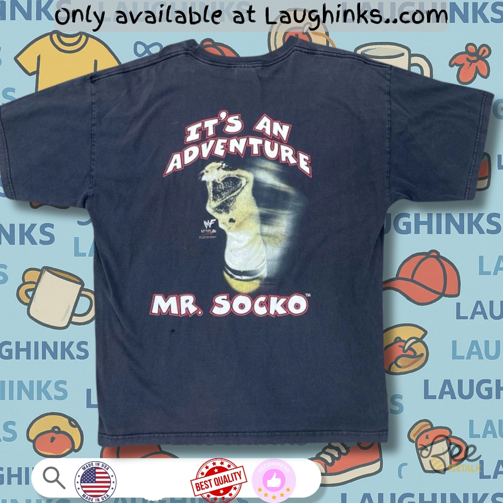 Reprinted 1998 Matt Foley Mr Socko Wwf Wwe Shirt 3 Reprinted 1998 Matt Foley Mr. Socko WWF WWE Shirt