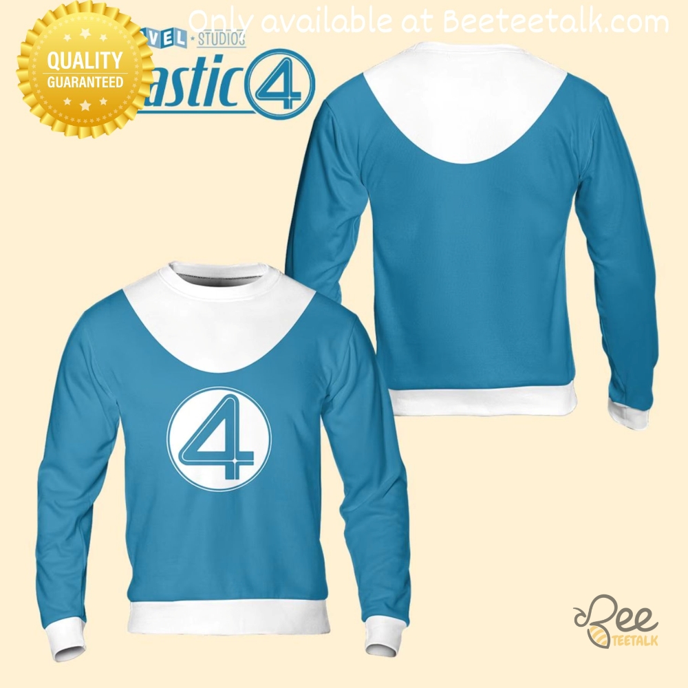 Marvel Fantastic Four 2025 Sweatshirt Cosplay Costumes Hot Topic 4 Marvel Fantastic Four 2025 Sweatshirt Cosplay Costumes Hot Topic