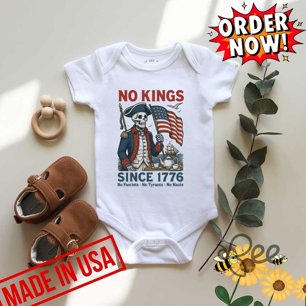 Funny Skull No Kings Since 1776 Shirt No Fascists No Tyrants No Nazis 7 Funny Skull No Kings Since 1776 Shirt No Fascists No Tyrants No Nazis