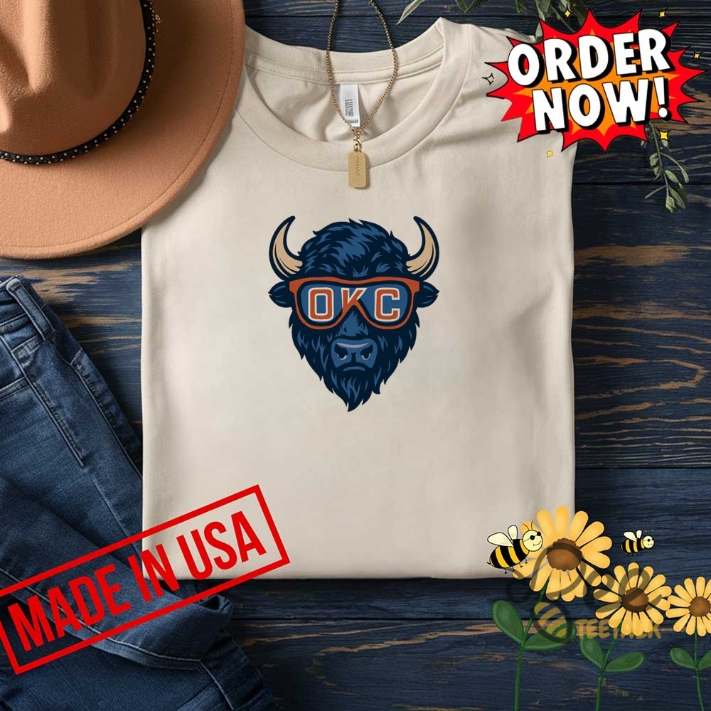 Okc Thunder Mascot Glasses Shirt 7 OKC Thunder Mascot Glasses Shirt