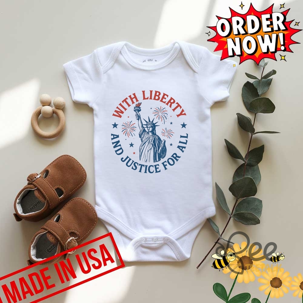 Statue Of Liberty With Liberty And Justice For All Shirt Patriotic 4Th Of July Tee 19 Statue of Liberty With Liberty and Justice For All Shirt Patriotic 4th of July Tee