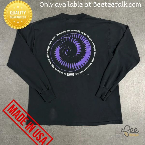 Reprinted nine inch nails downward spiral concert tee 1994