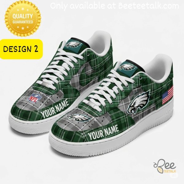Philadelphia eagles super bowl lix christmas 2025 air force 1 custom shoes