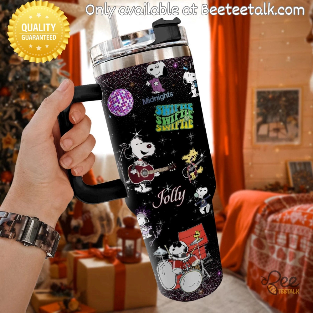 Snoopy 40 Oz Tumbler Cup With Handle 17 Snoopy 40 oz Tumbler Cup With Handle