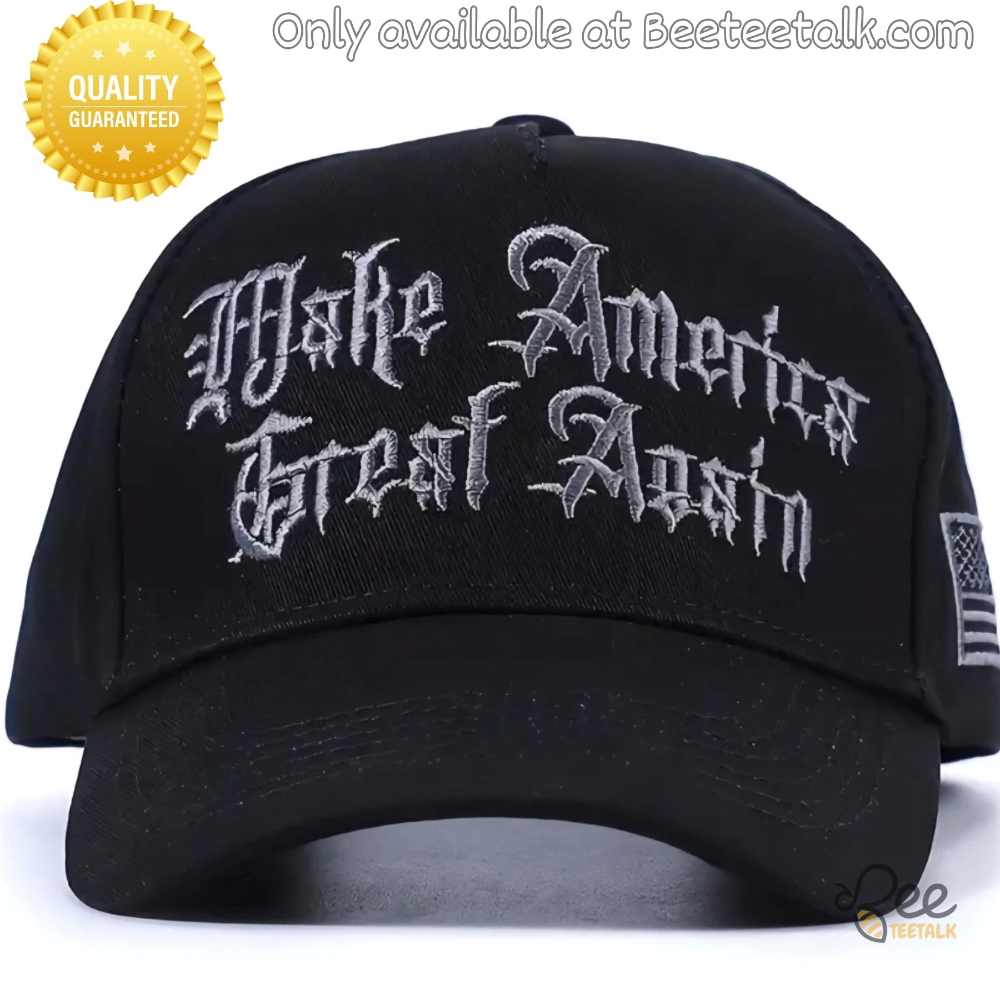Gothic Dark Maga Embroidered Hat Trump Cap Black Make America Great Again 16 Gothic Dark MAGA Embroidered Hat Trump Cap Black Make America Great Again