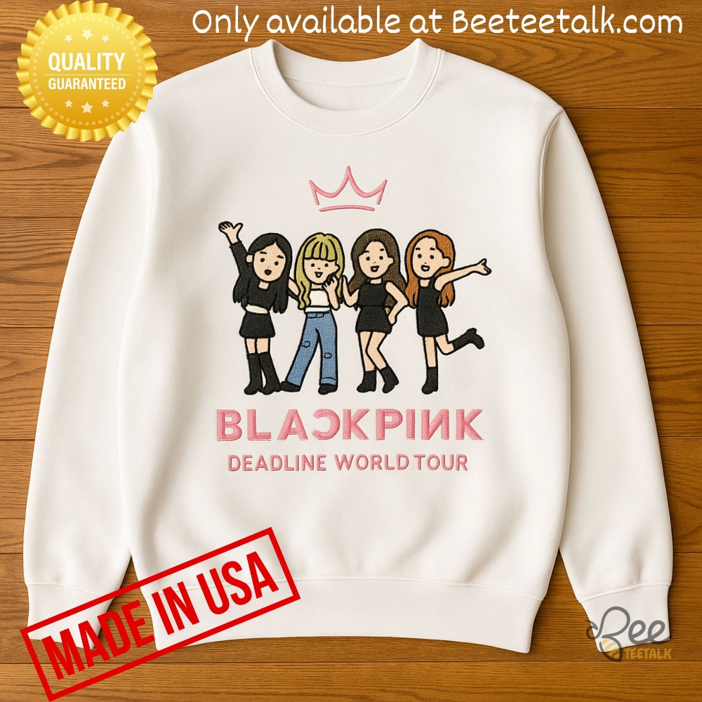 Embroidered Blackpink Deadline Worldtour 2025 Sweatshirt T Shirt Hoodie 7 Embroidered Blackpink Deadline Worldtour 2025 Sweatshirt, T-shirt, Hoodie