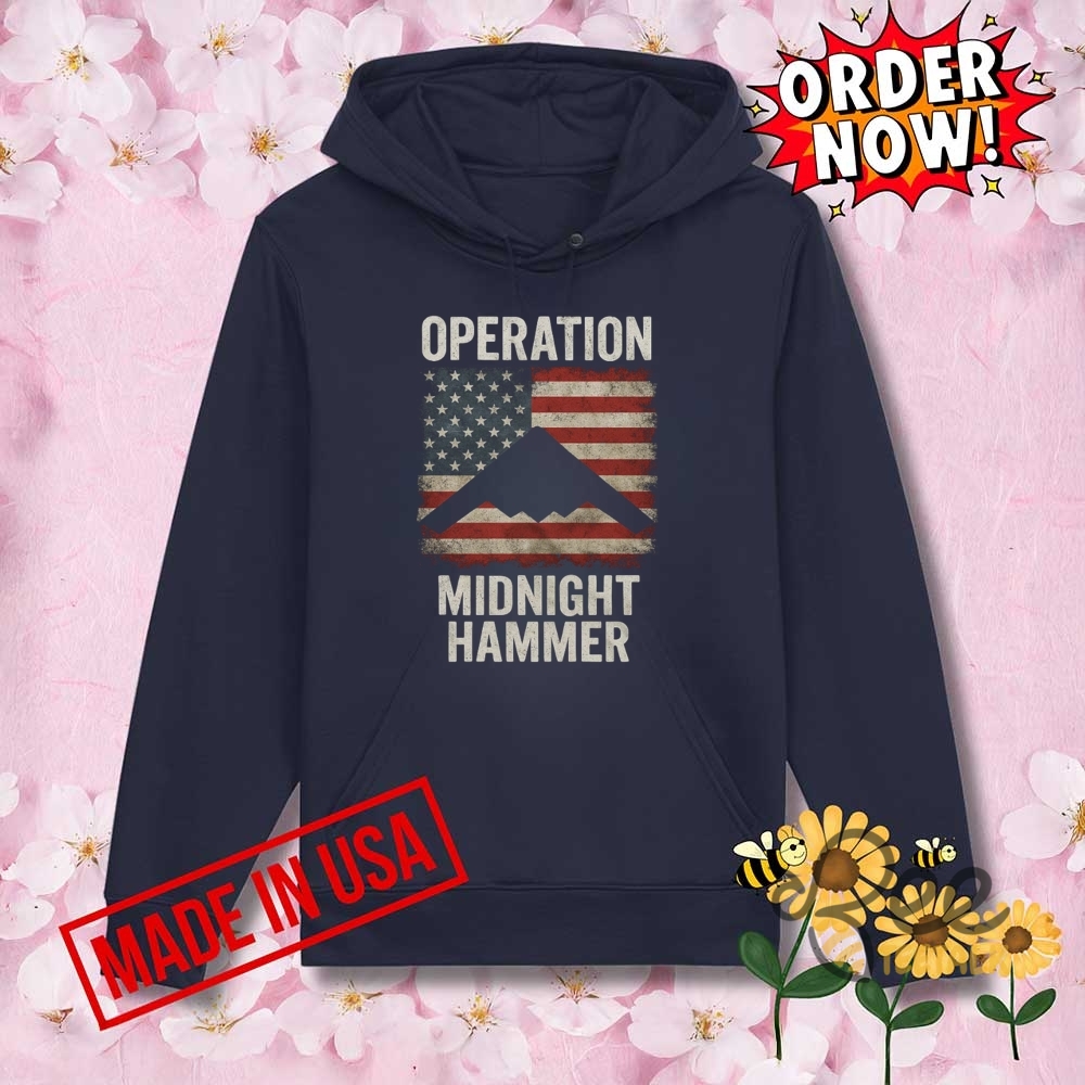 Operation Midnight Hammer Patriotic Stealth B2 Bomber Shirt 4Th Of July 9 Operation Midnight Hammer Patriotic Stealth B-2 Bomber Shirt 4th of July