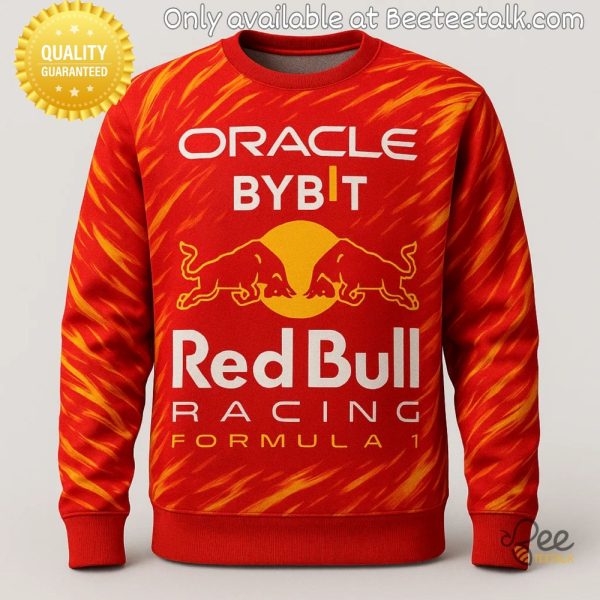 Oracle red bull racing soccer jersey inspired sweater
