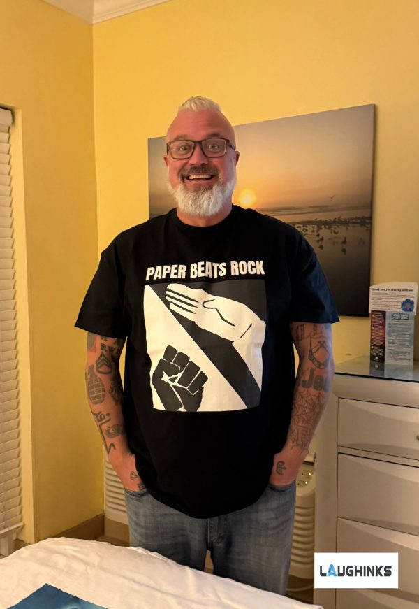 Joe Biggs Paper Beats Rock Shirt