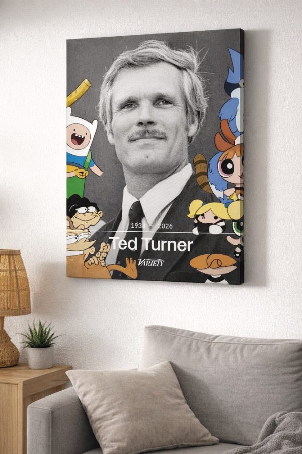 Ted Turner Cartoon Network Tribute Canvas Wall Art Collage Poster